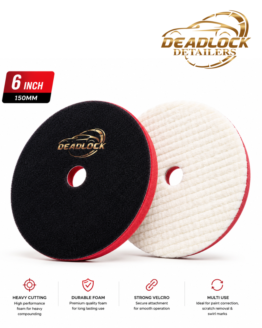 Deadlock Wool Polishing Pad 6 Inch