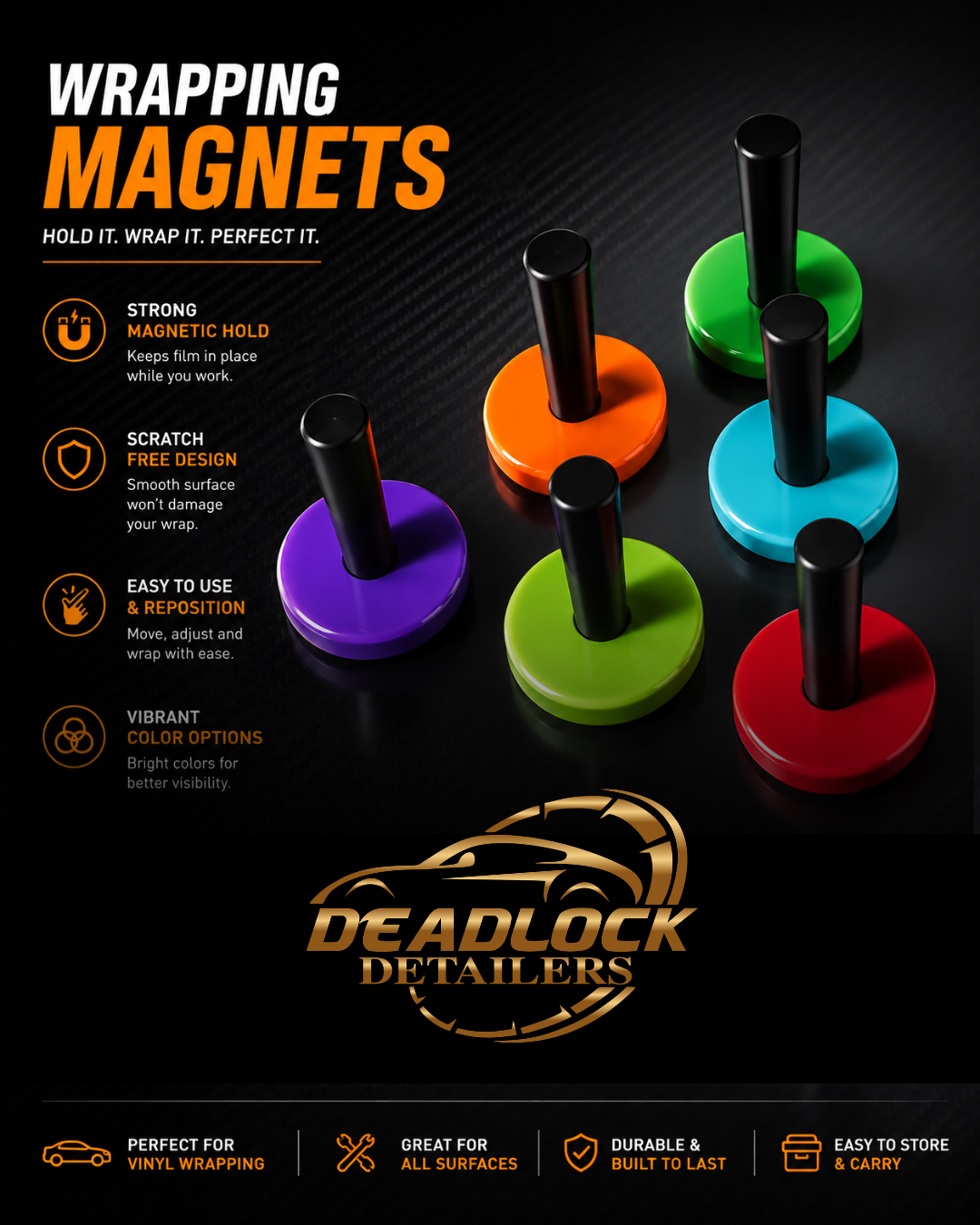 Deadlock Car Wrapping Magnets