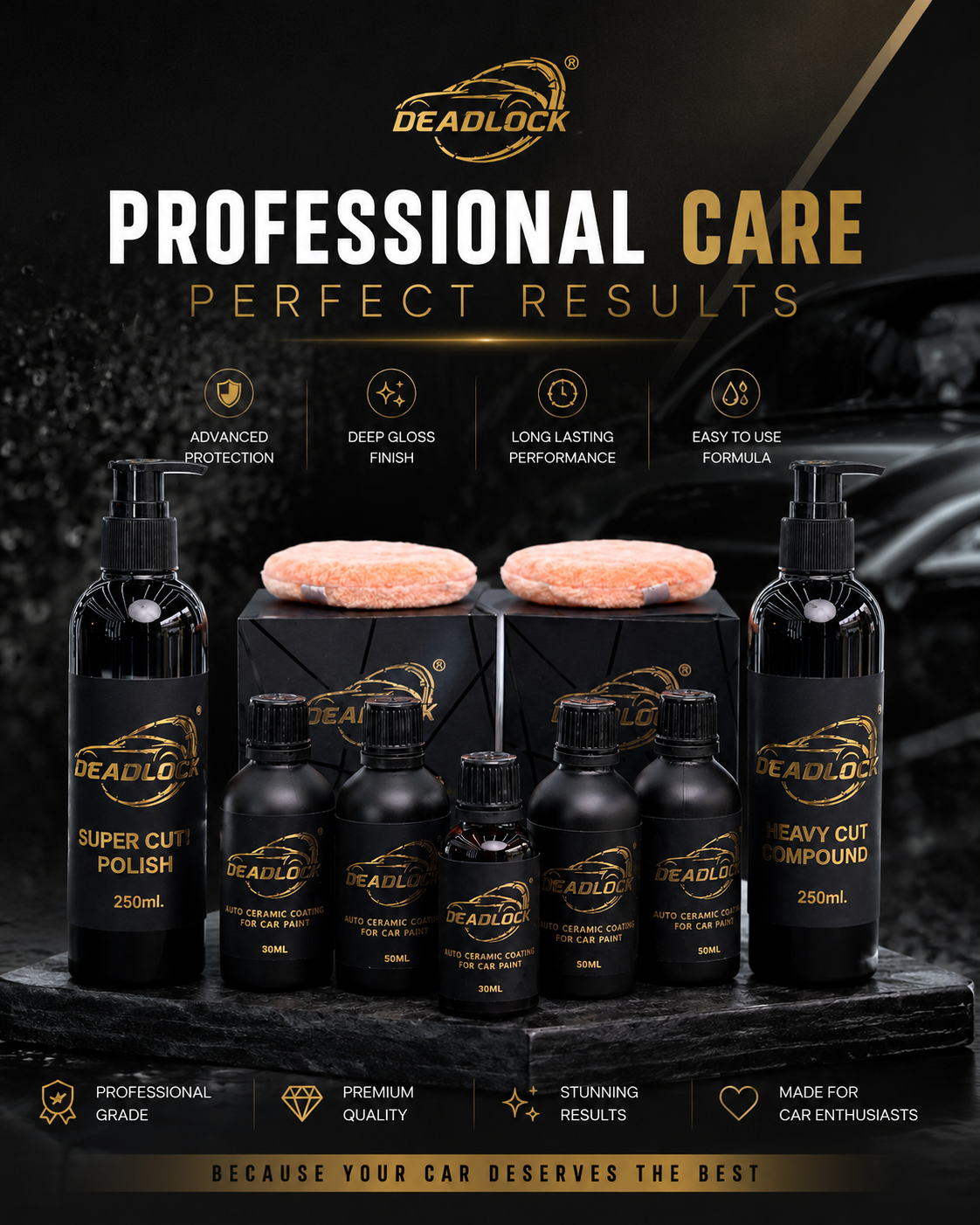 Deadlock premium car care product range